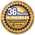 36 Months 36,000 Miles NAPA Auto Care Warranty
